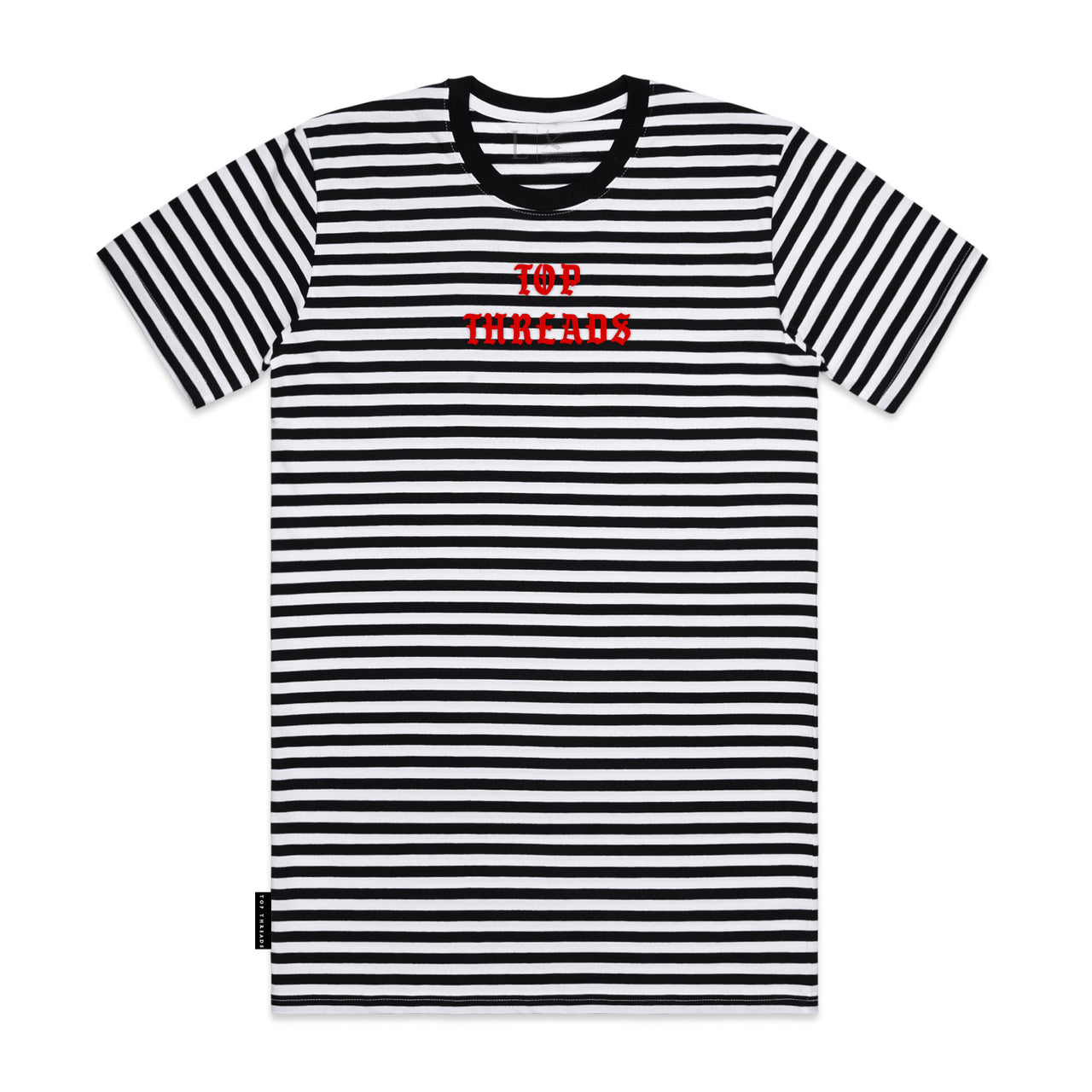 Hooligan Stripe Tee - Black / Red
