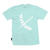 Oversized Imperial Tee - Teal / White