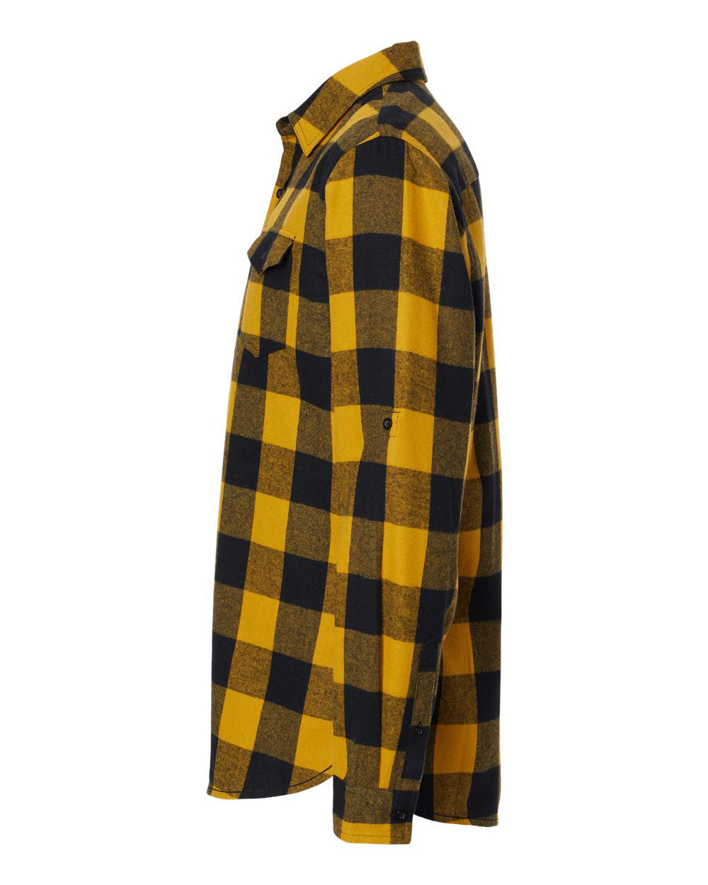 Imperial Cuffed Flannel - Black Yellow