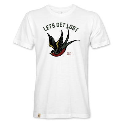 Lets Get Lost Tee - WHITE