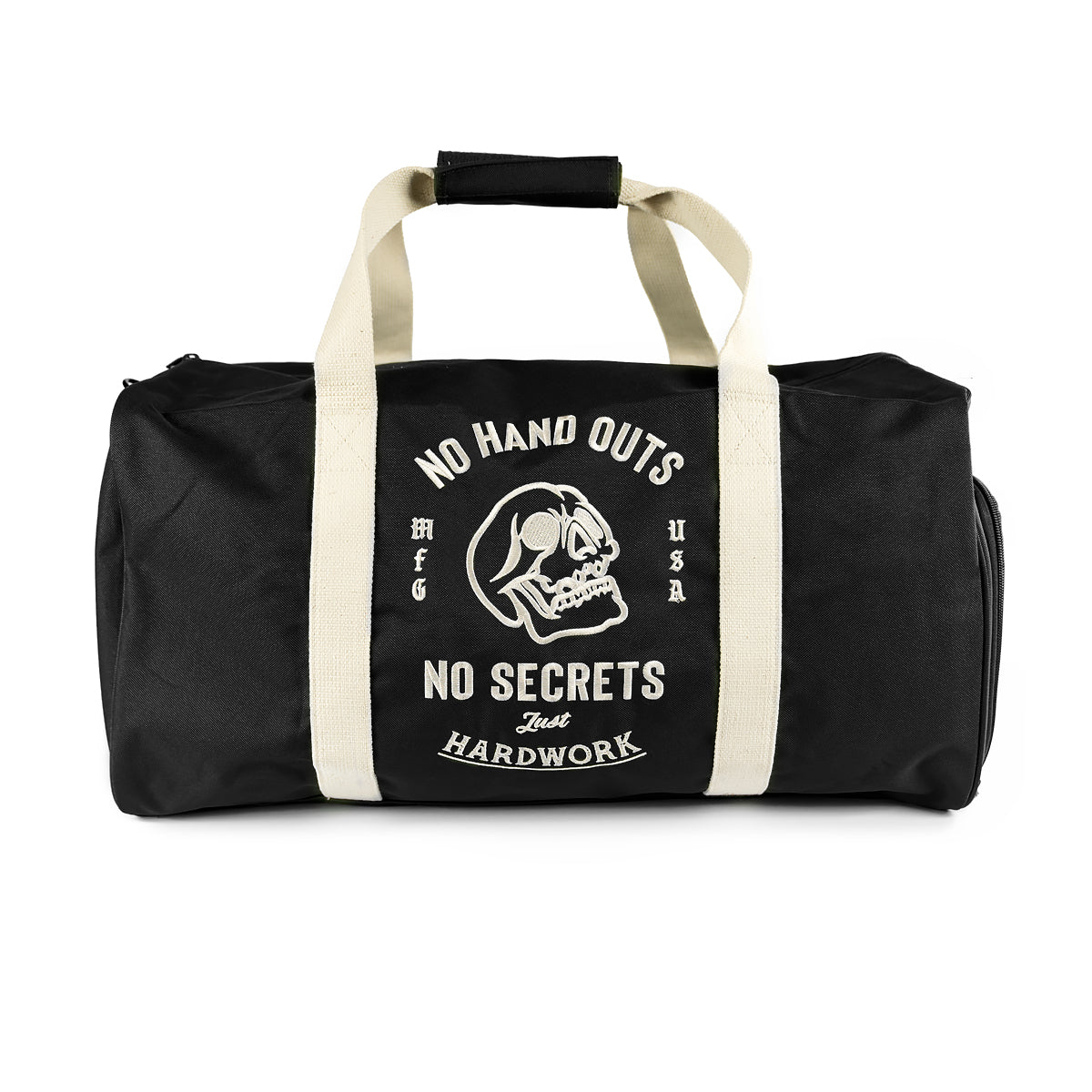 NO HAND OUTS DUFFEL BAG - BLACK