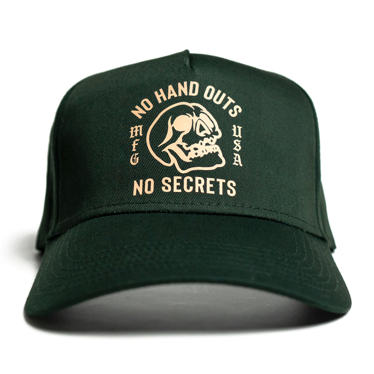 No Handouts Cap - Forest Green