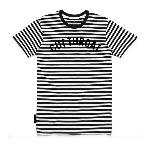 Cut Throat Tee - Black / White