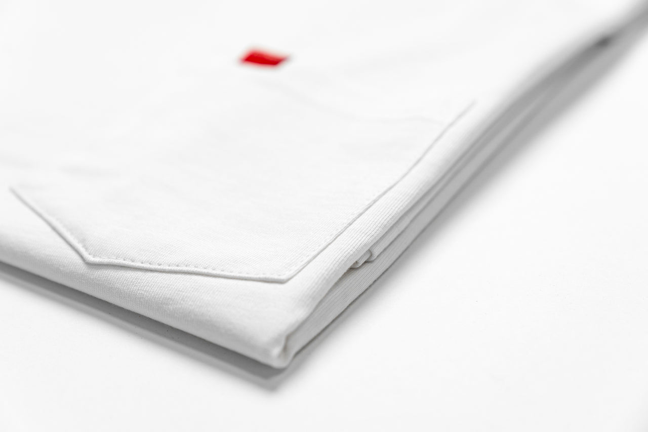 Pocket Tee V2 - White/Red