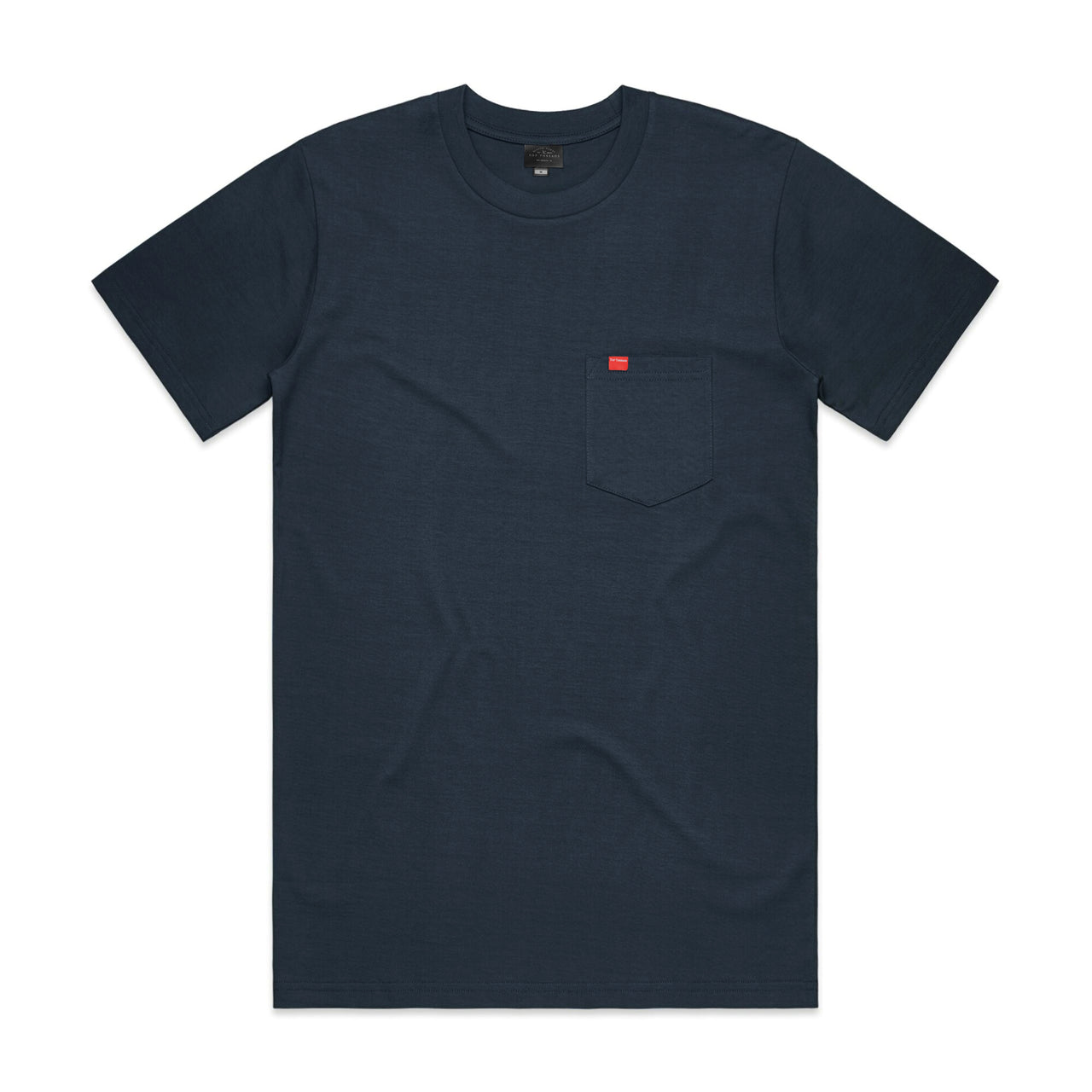 Pocket Tee V2 - Navy/Red