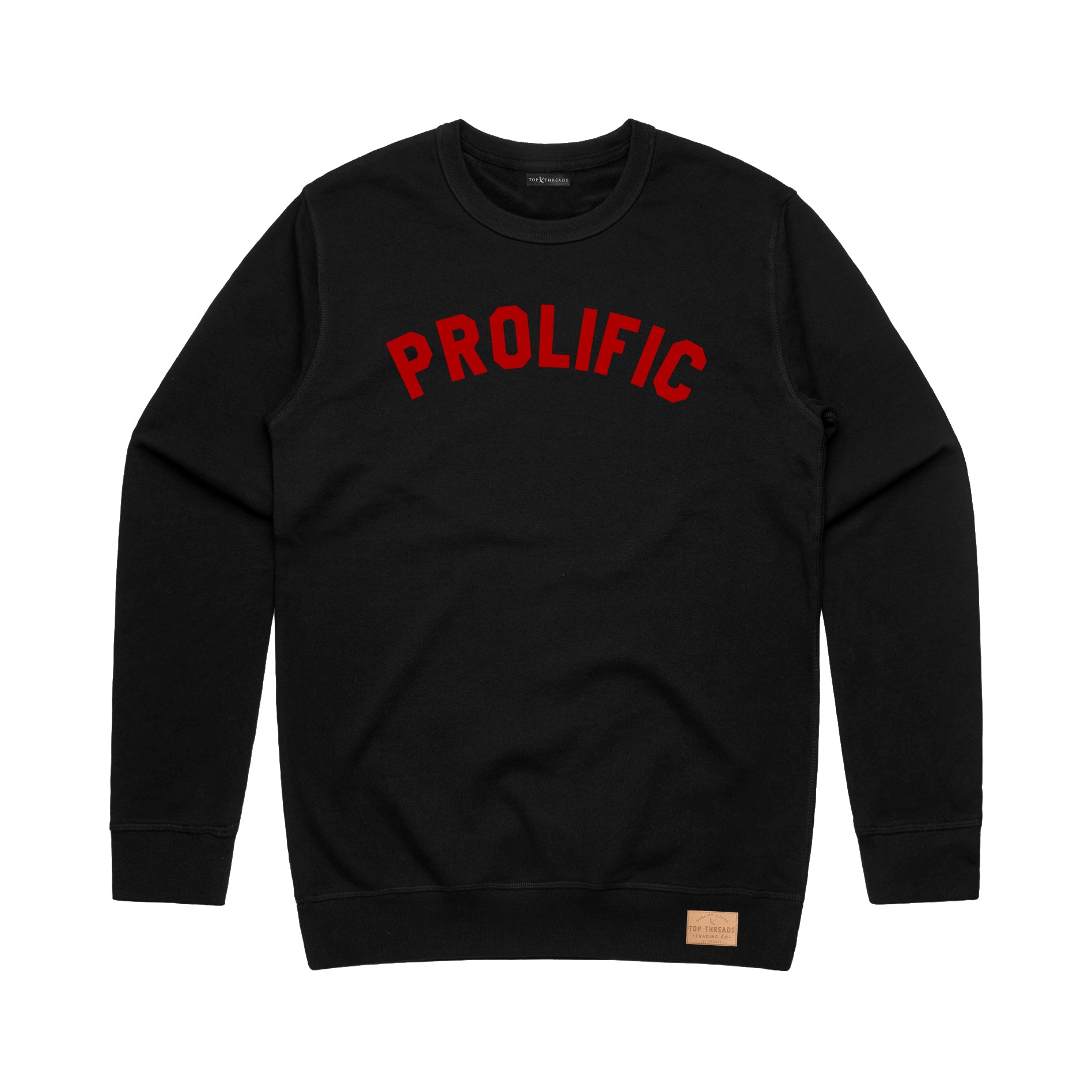 Prolific Crew Neck Black Red