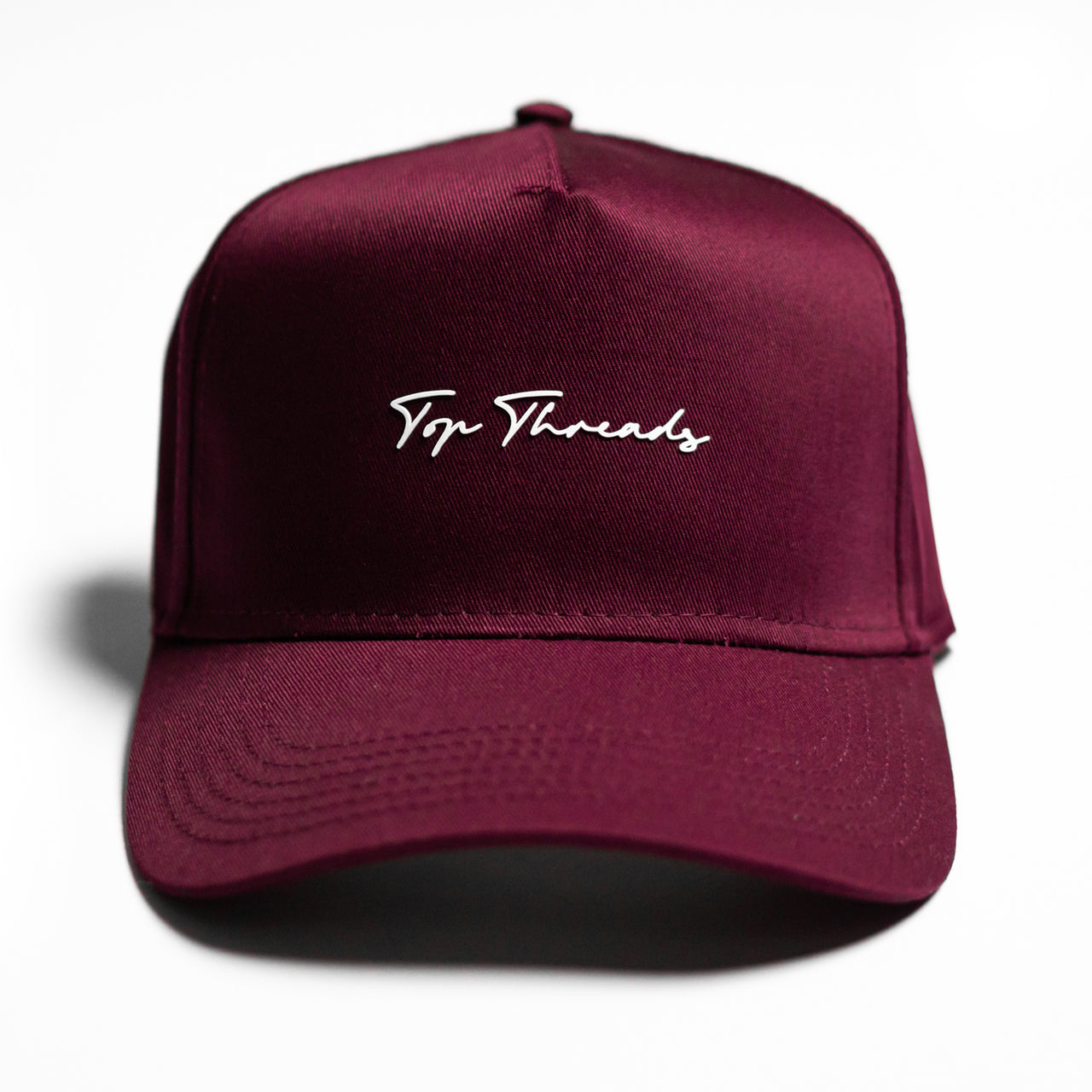 Signature 5 Panel Cap - Maroon