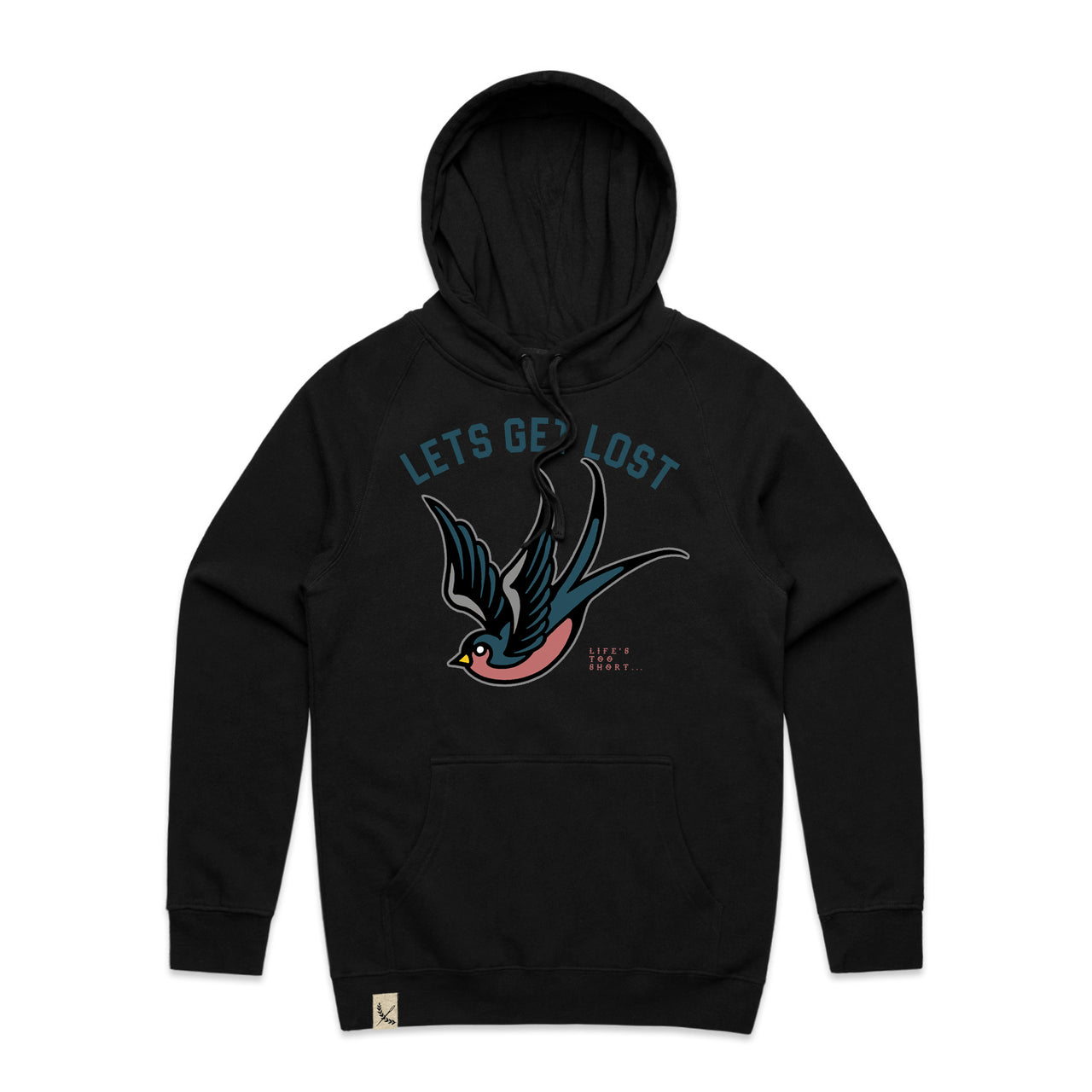 Lets Get Lost Hoodie - Black