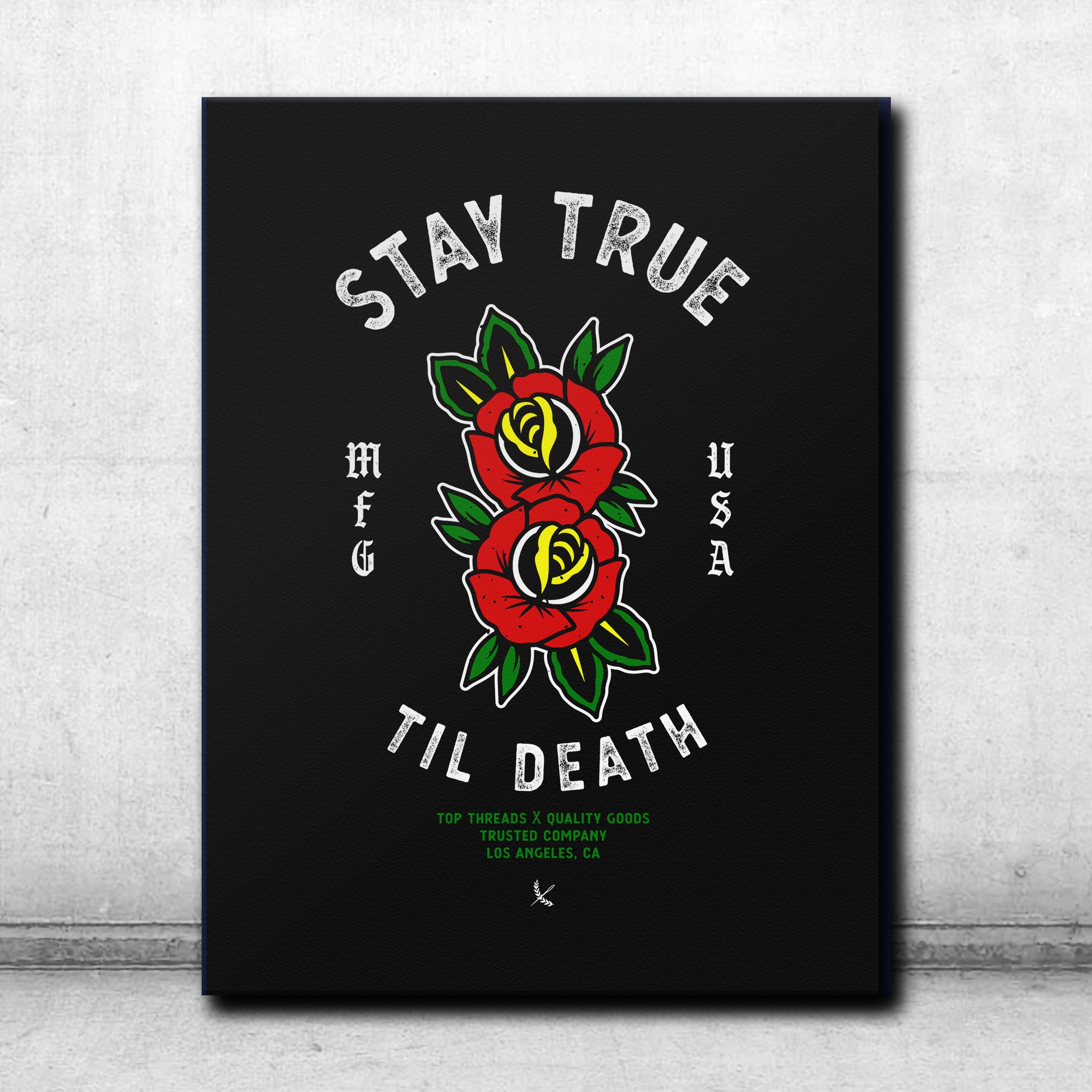 Stay True Canvas - La Raza - topthreads