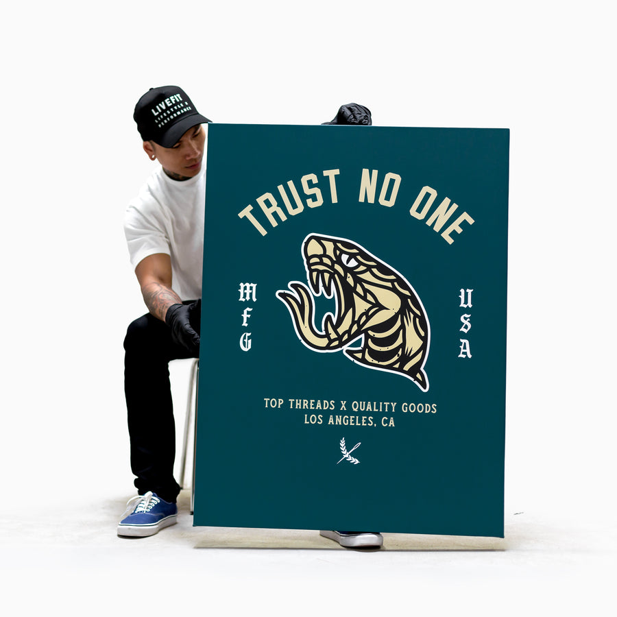 Trust No One Canvas - Green
