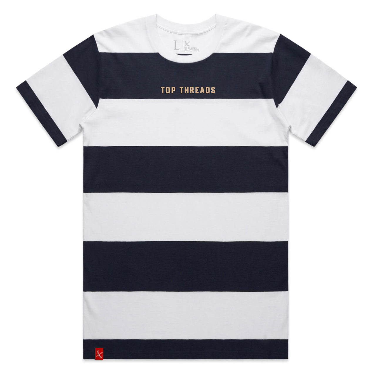 Top Threads Bar Tee - Navy /  White