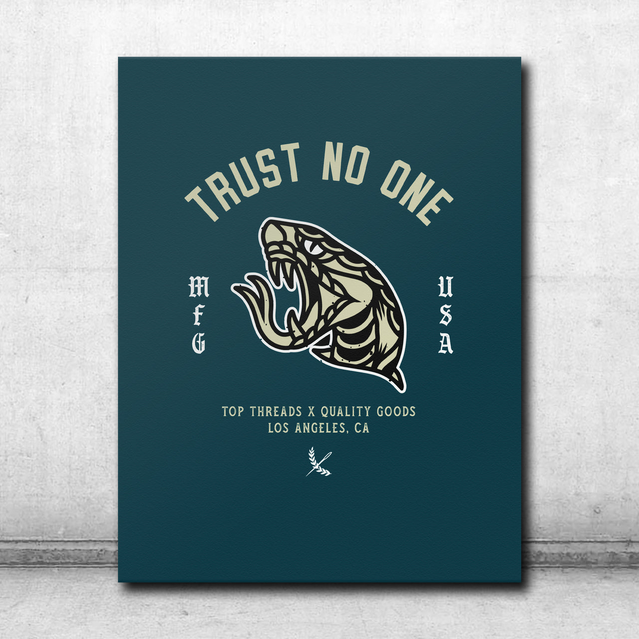 Trust No One Canvas - Green