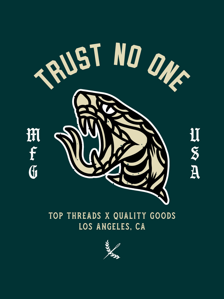 Trust No One Poster - Green