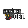 Lets Get Lost Sticker - Black