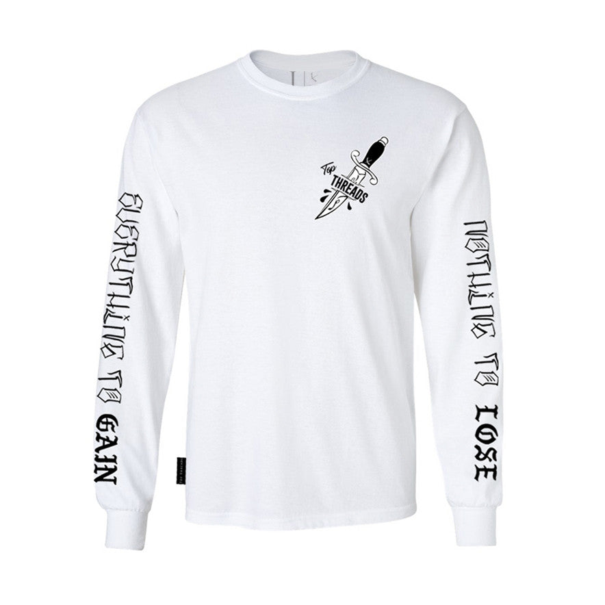 Dagger Long Sleeve- White