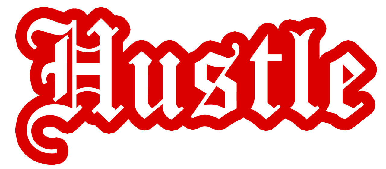 Hustle Sticker - Red