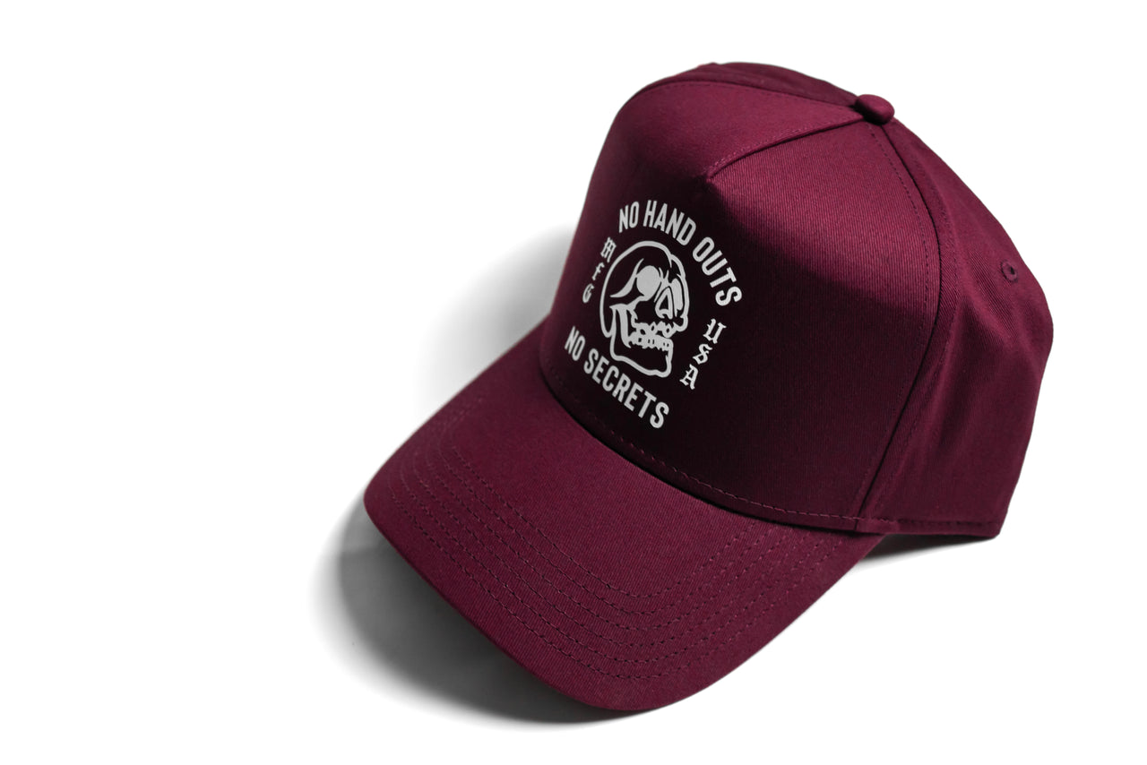 No Handouts Cap - Burgundy