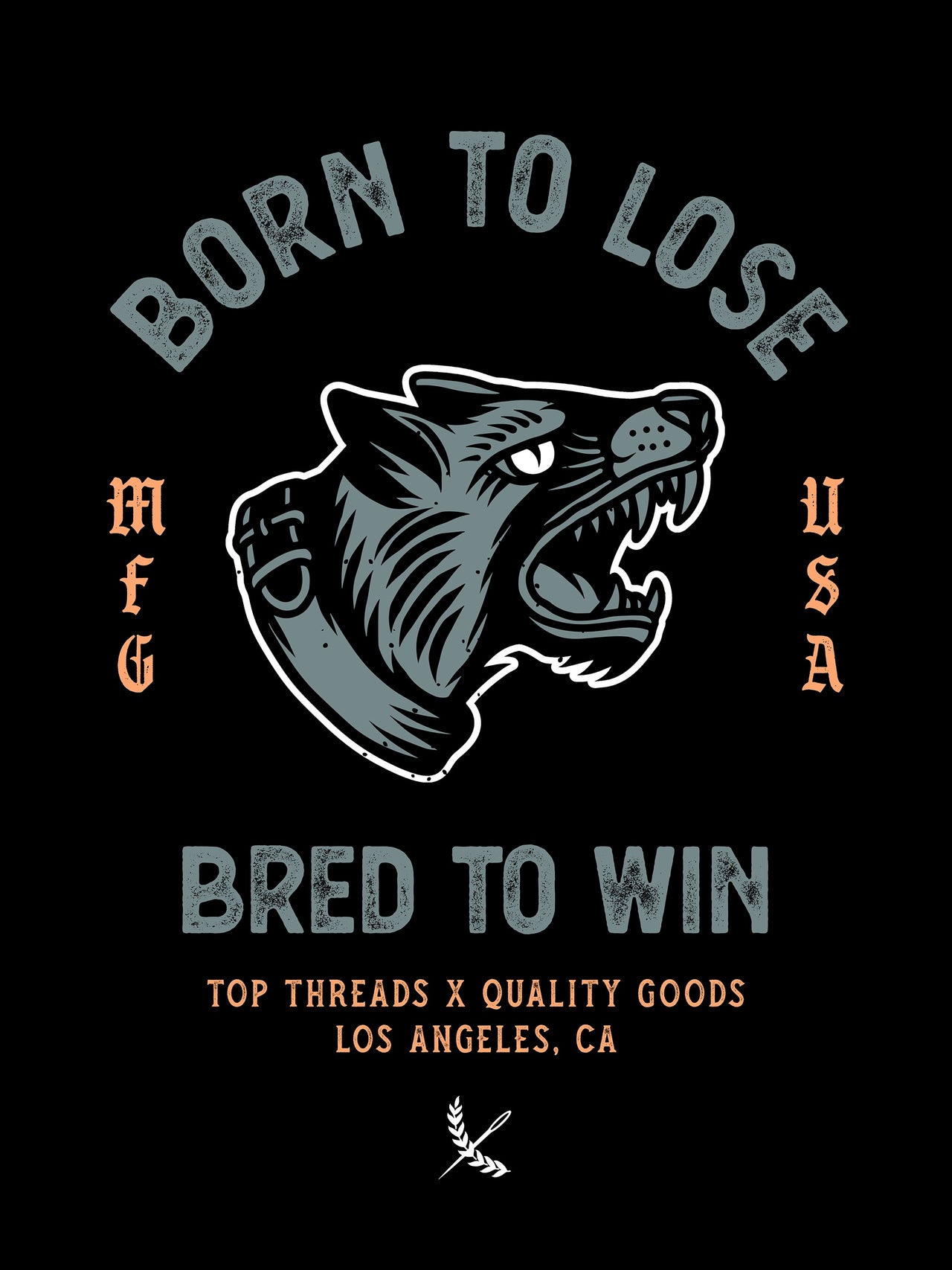 Bred To Win Poster - Black