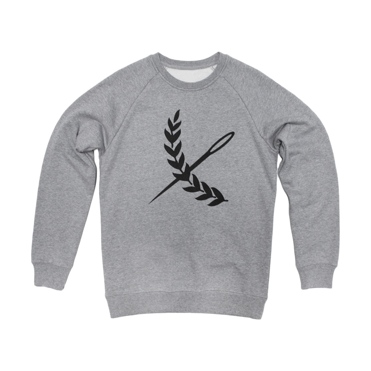 Logo Crew Neck- Athletic Heather