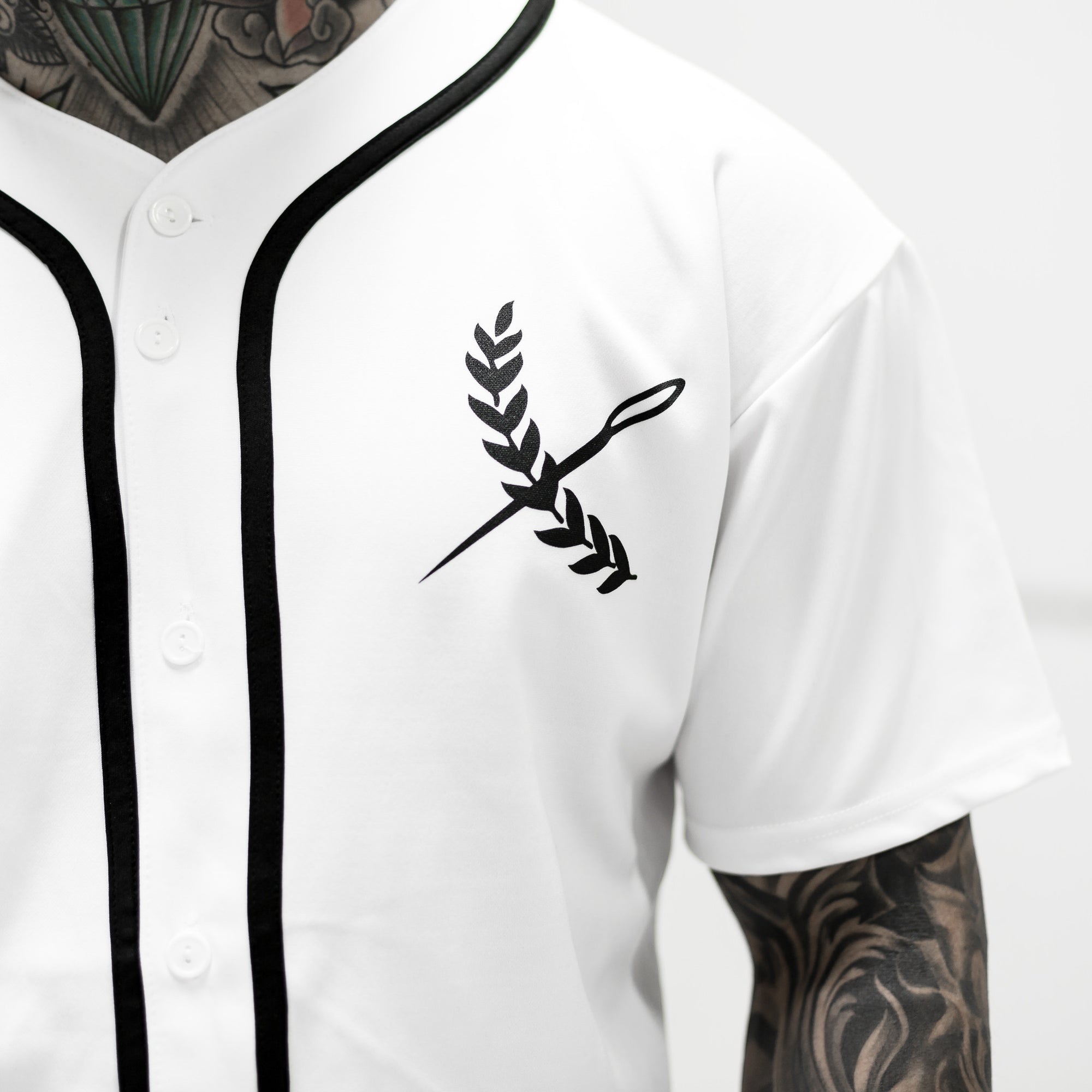 Imperial Baseball Jersey- White - topthreads