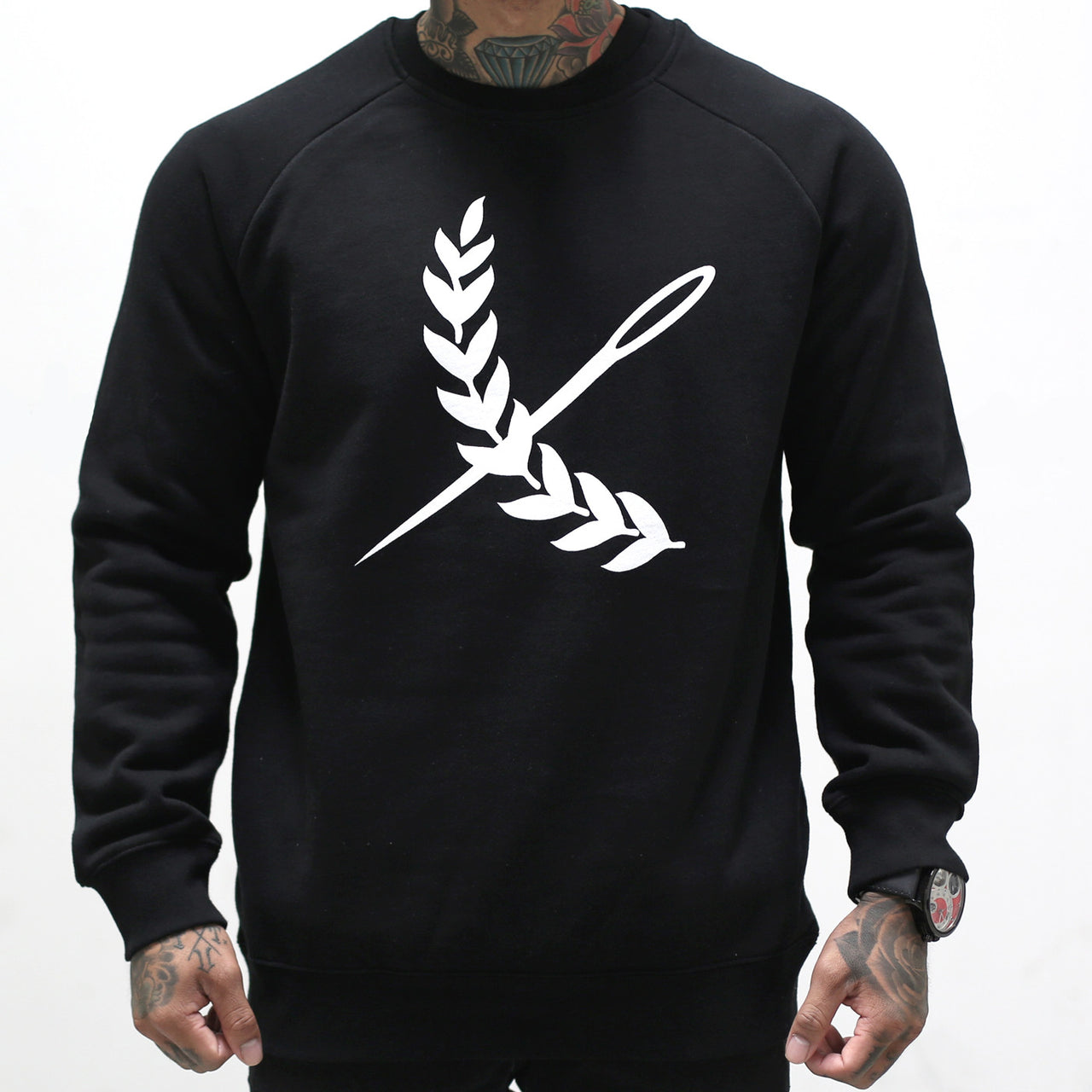 Logo Crew Neck- Black