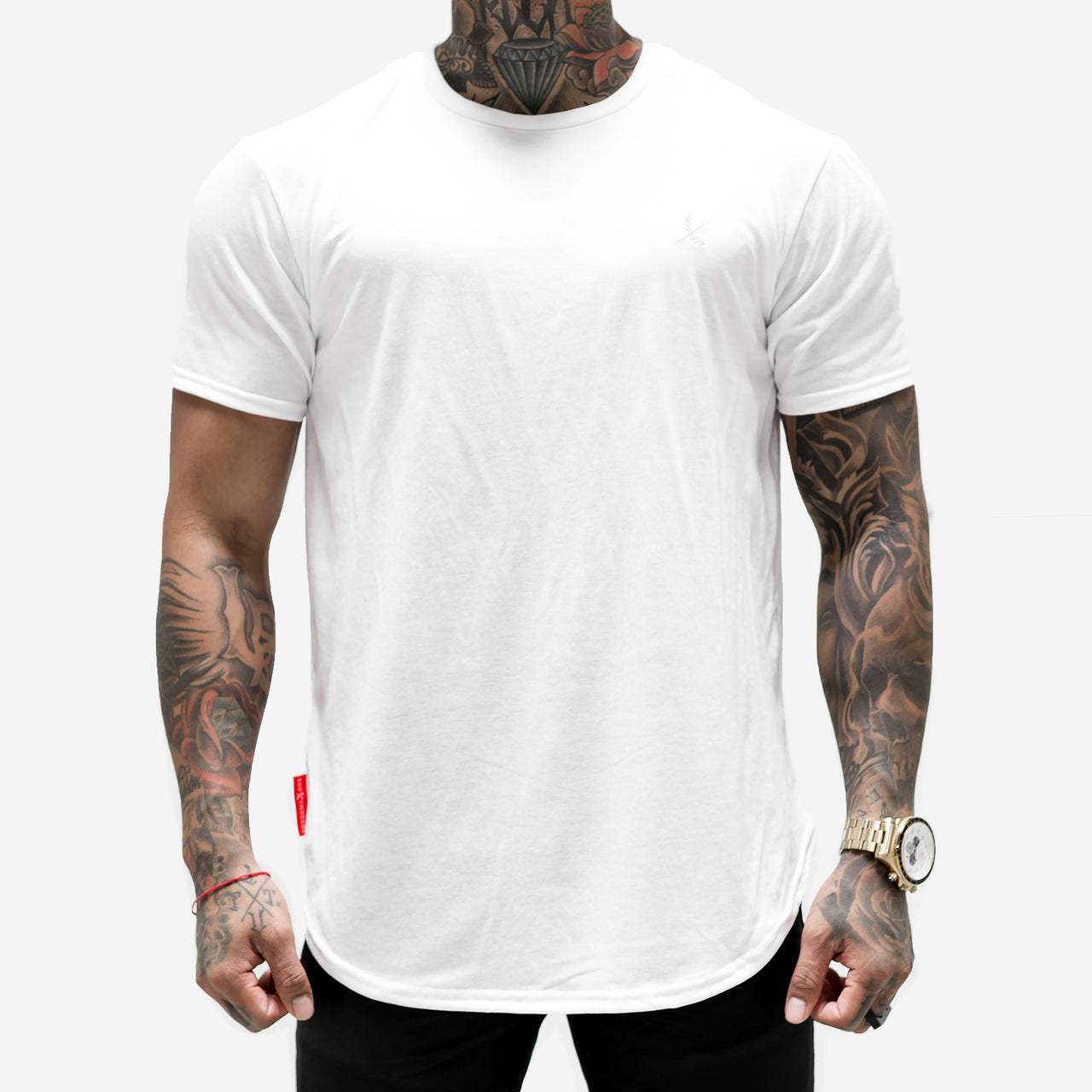 Tonal Scallop Tees - White
