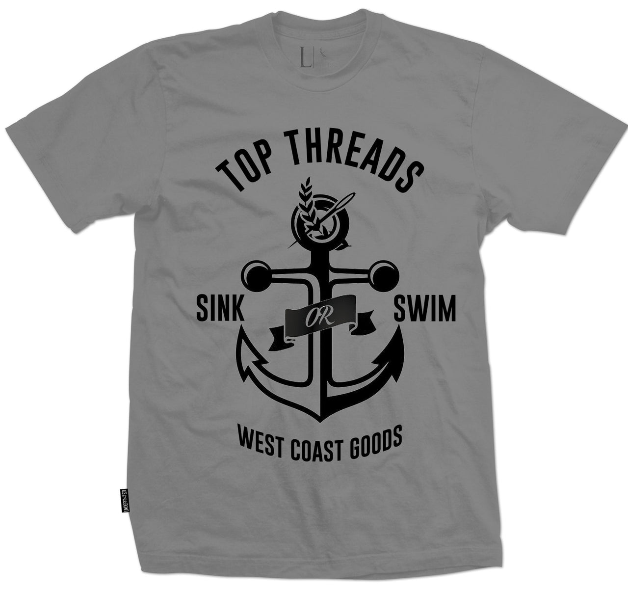 Sink Or Swim Tee - Heather Grey