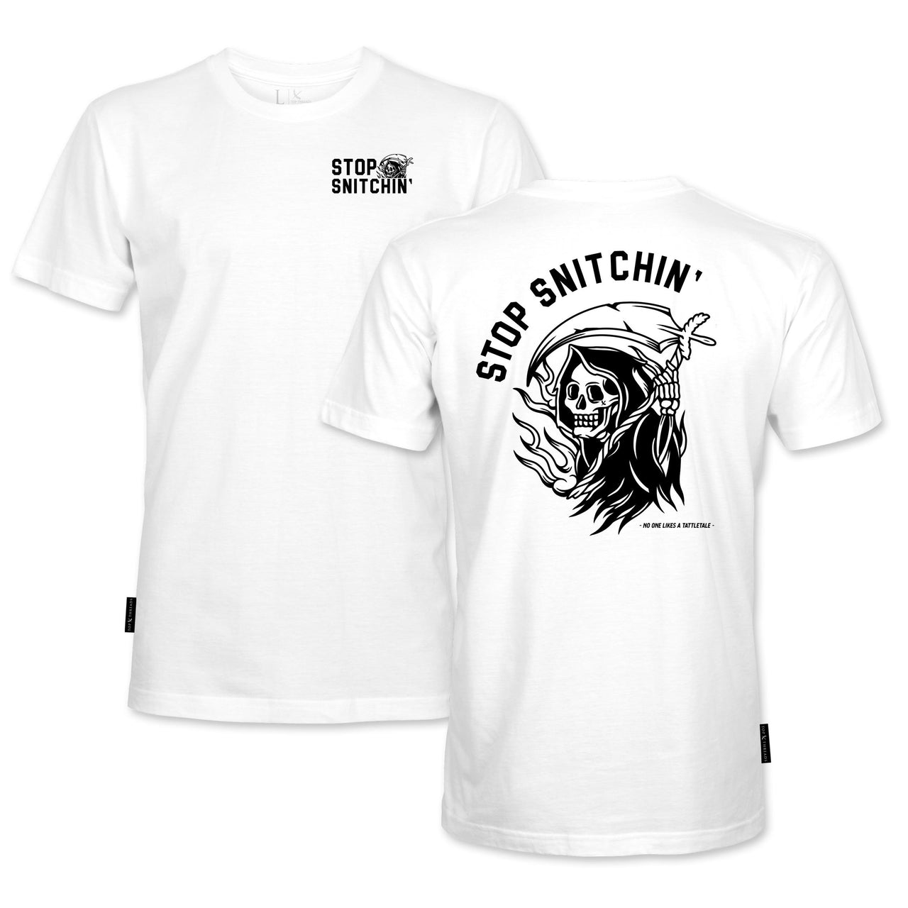 Stop Snitchin' TEE - White