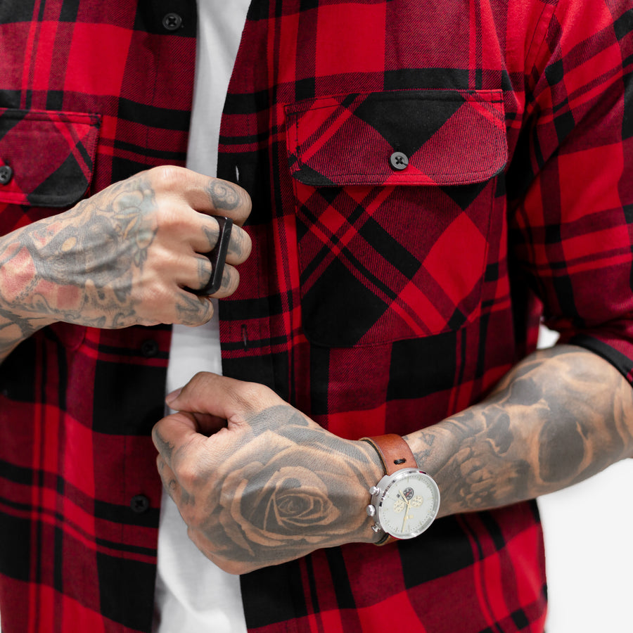 Imperial Flannel - Black / Red