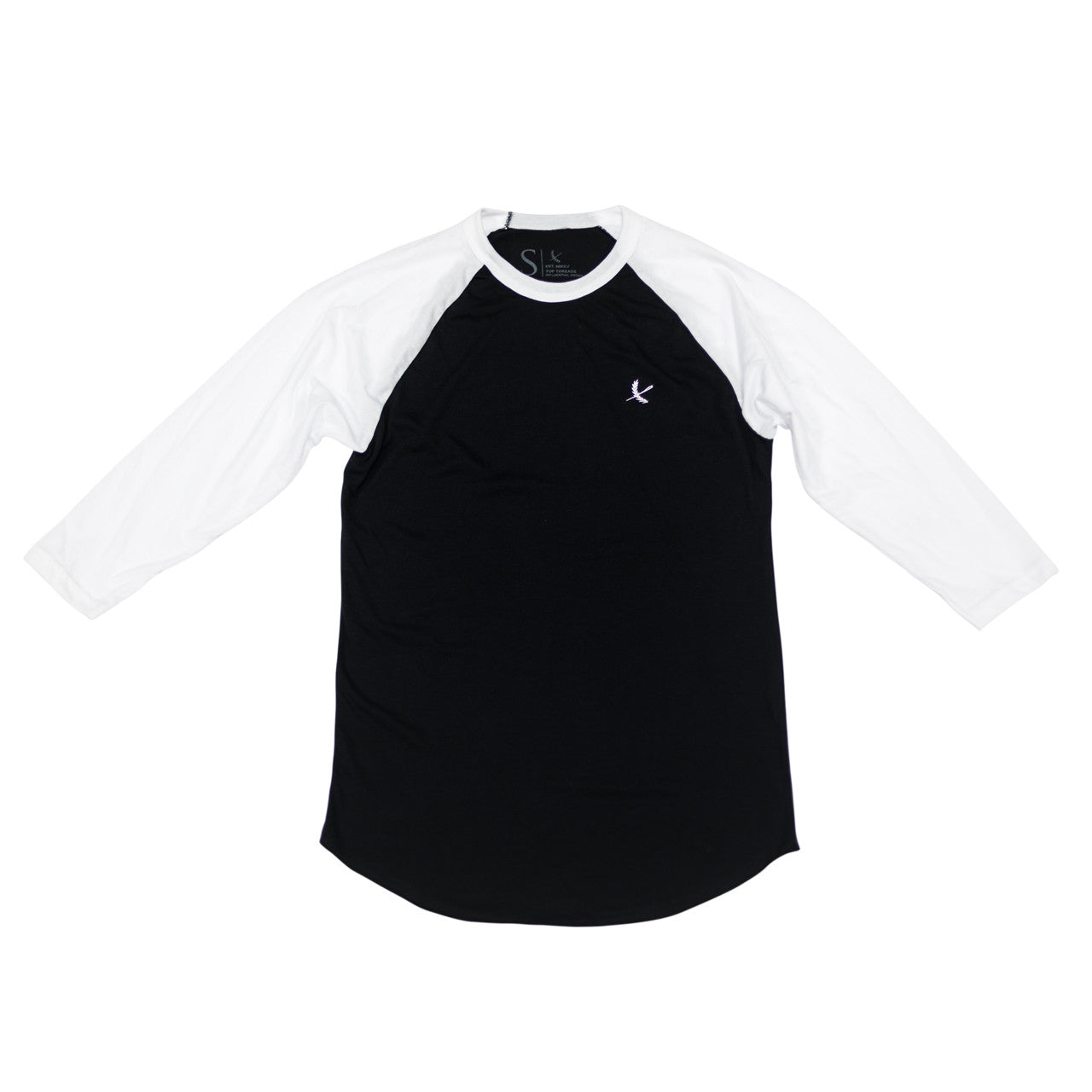 Imperial Raglan Tee - Black / White