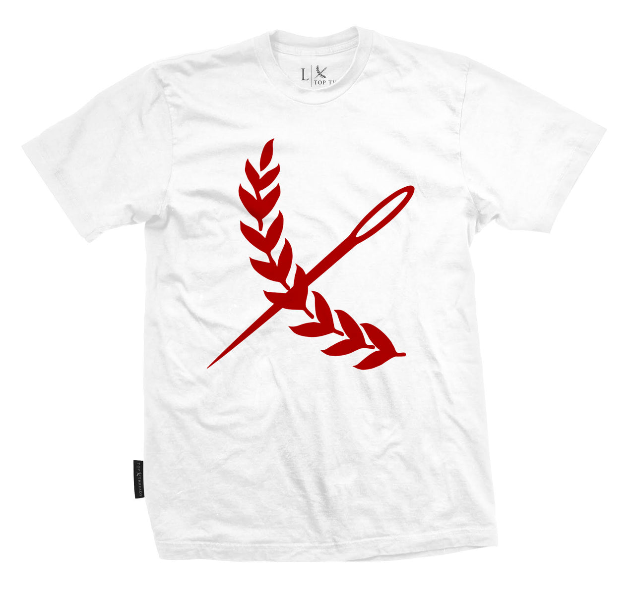 Oversized Imperial Tee - White / Red